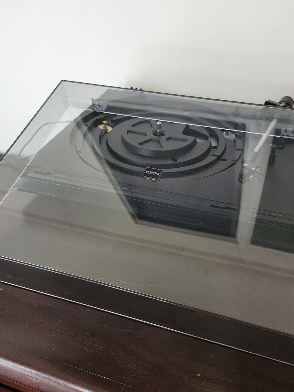 Yamaha TT-400U Turntable Dust Cover Lid – Smoked Clear – Original Natural Sound